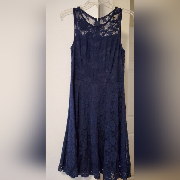 Blue Lace Dress - Picture 7 of 7